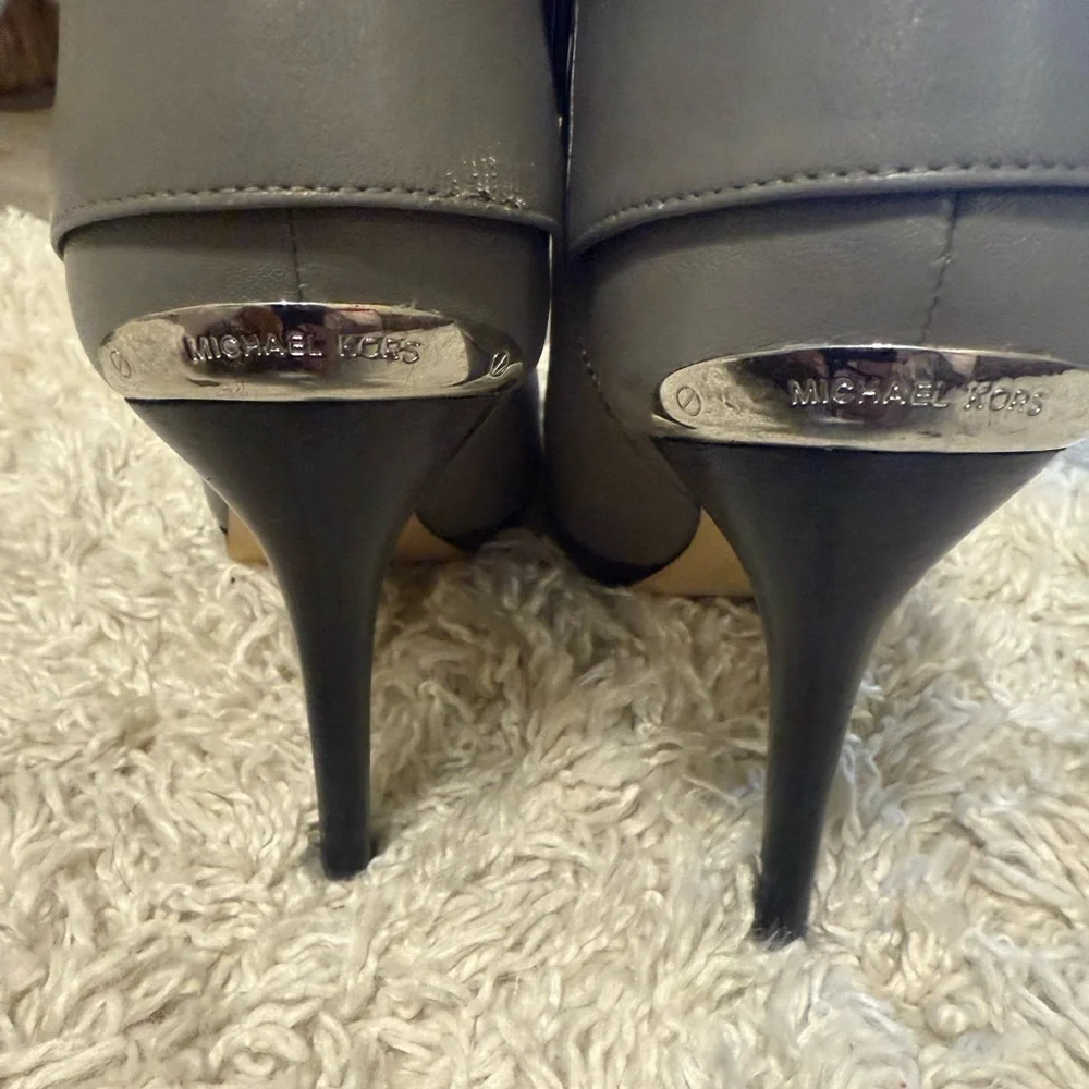 Michael Kors Sleek Gray Ankle Booties